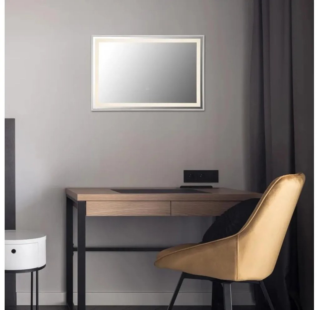 Oglindă LED dimabilă cu funcție de retroiluminare Globo 84036 RIVAS LED/10W/230V 60x40 cm