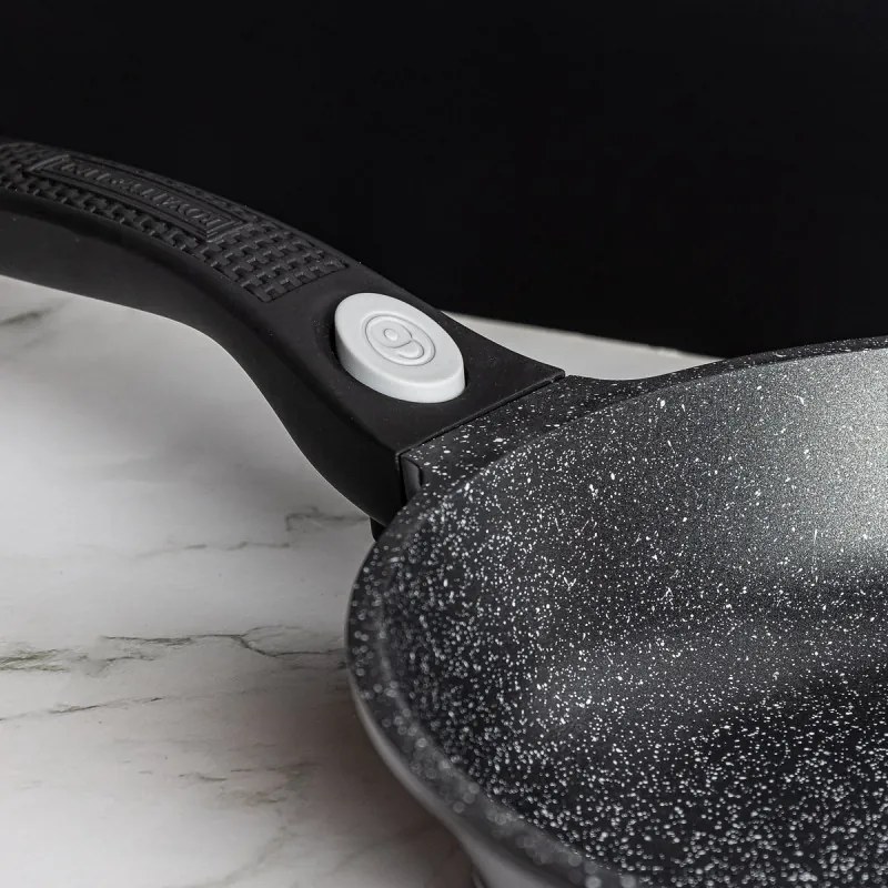 Mixer planetar Royalty Line RL-ES2014M Negru, 17 piese, Placare cu marmura, Inductie, Negru