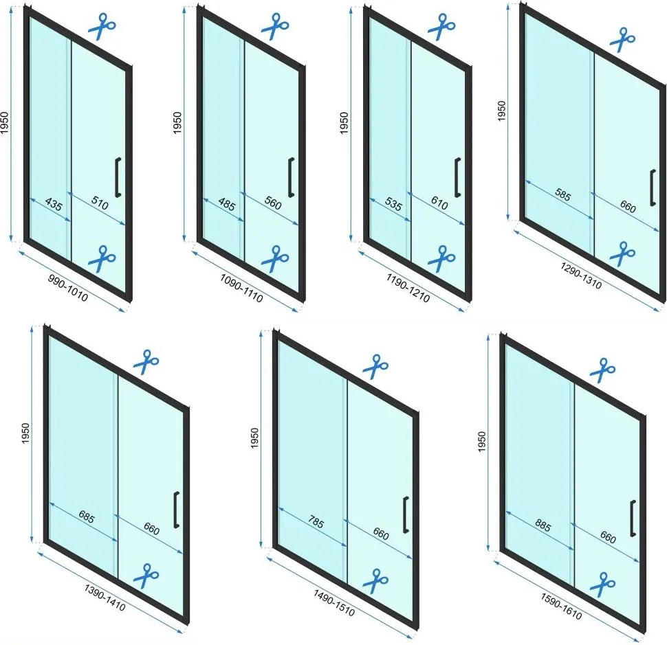 Cabina de dus de perete REA Rapid Slide 130x100 cm auriu periat