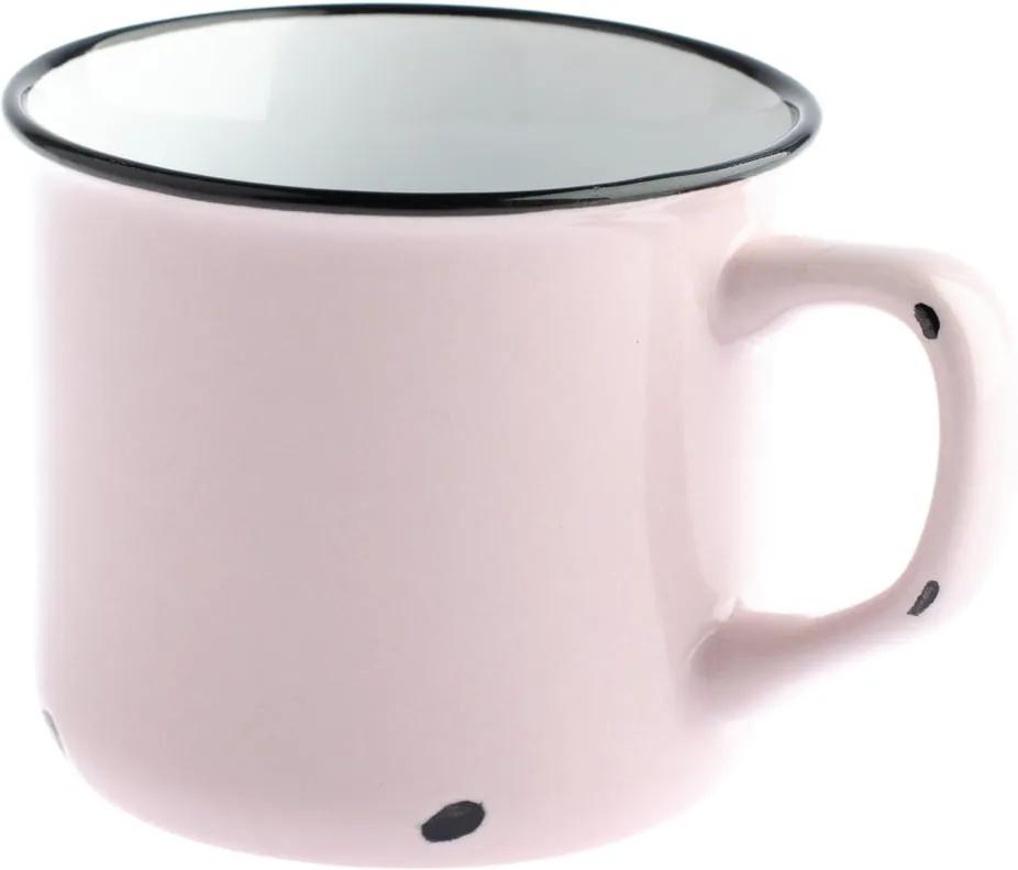 Cană din ceramică Dakls Story Time Over Tea, 230 ml, roz