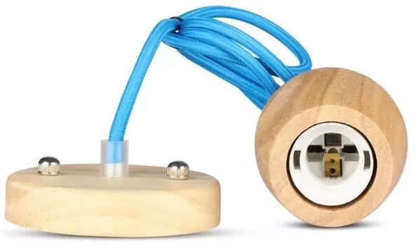 Lustră pe cablu 1xE27/60W/230V albastră