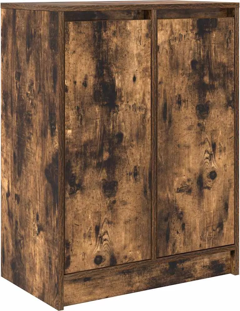 vidaXL Bufetă Stejar afumat 57x34x76 cm Lemn prelucrat