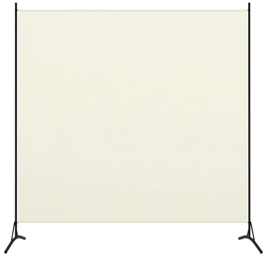 320735 vidaXL Paravan de cameră cu 1 panou, alb crem, 175 x 180 cm