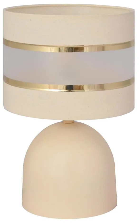 Lampă de masă HELEN 1xE27/15W/230V crem/aurie