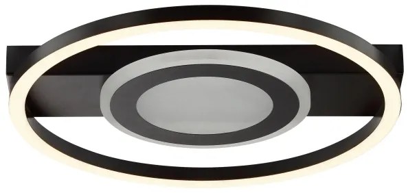 Brilliant MAUREEN plafonier LED RGBW dimmabil 20W/230V 3000-6500K negru + telecomandă