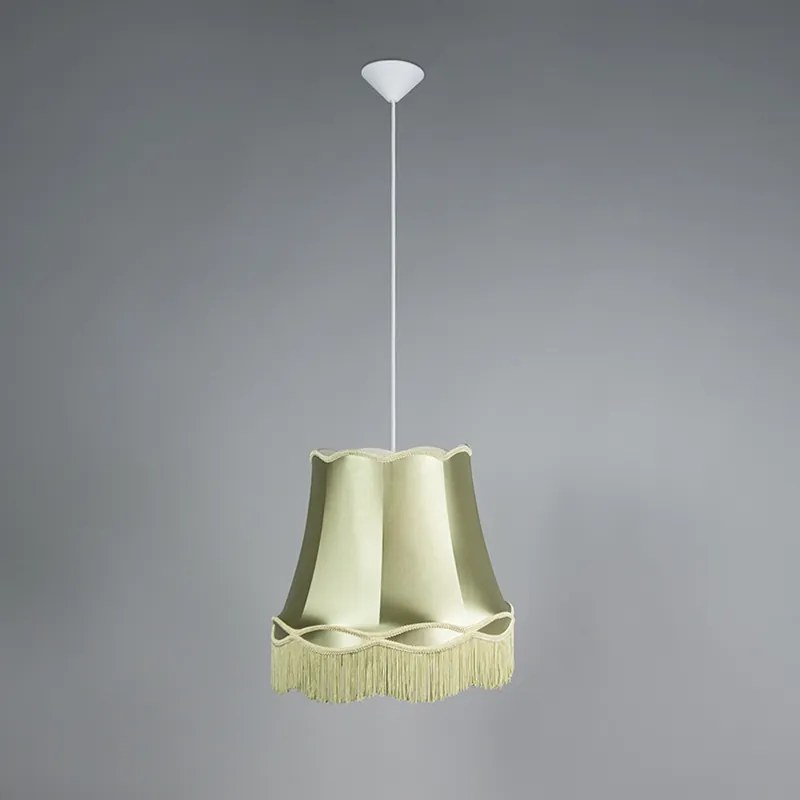Lampă suspendată retro verde 45 cm - Granny
