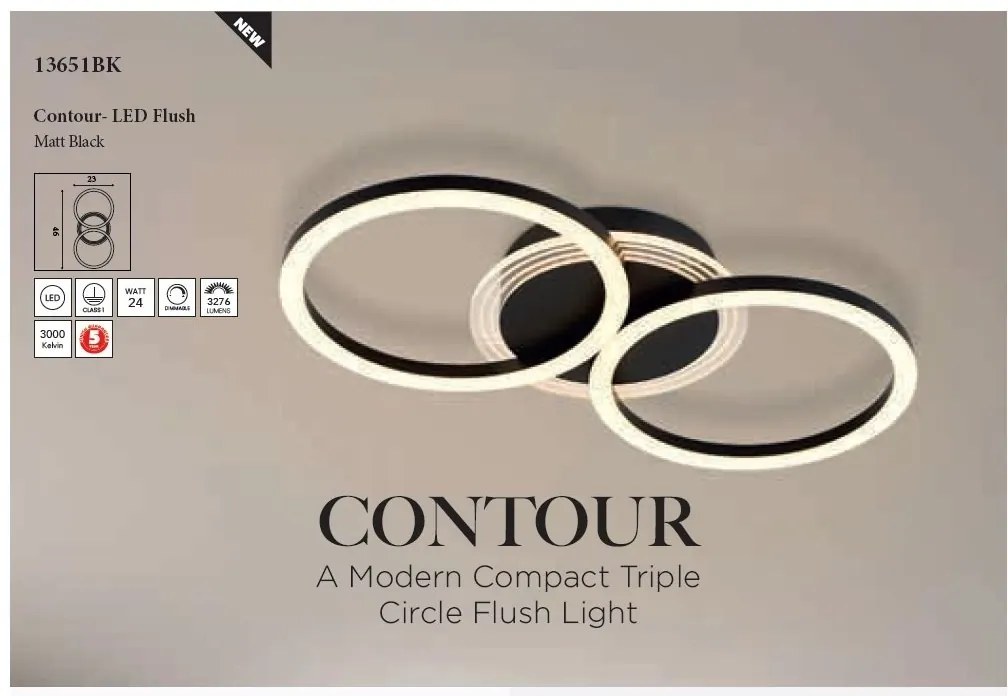 Plafoniera LED design circular Contour