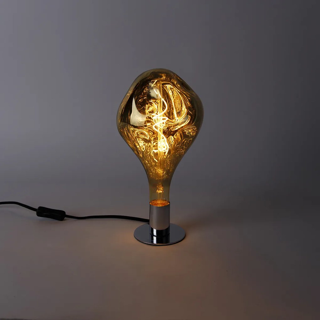Bec LED E27 reglabil G165 oglindă auriu 6W 100lm 1800K