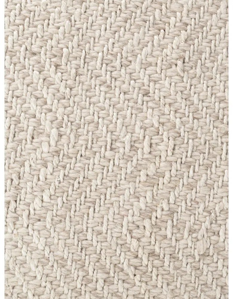 Covor crem-fildeș țesut manual din amestesc de lână 200x290 cm Majoli – Elle Decoration