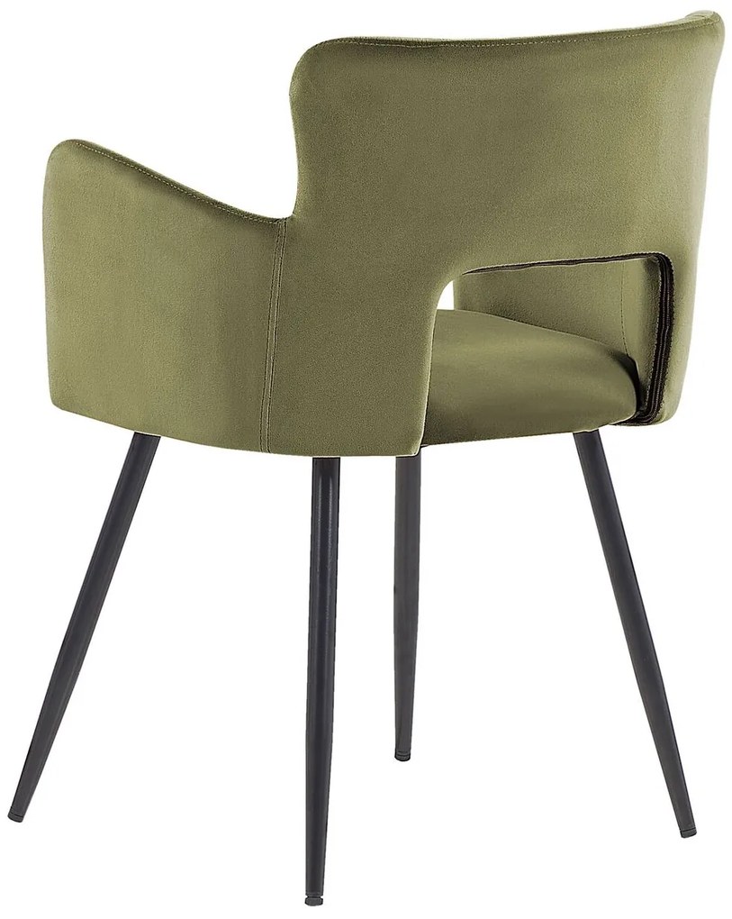 Set 2 buc scaune sufragerie Shelba (verde măslin) . 1075756