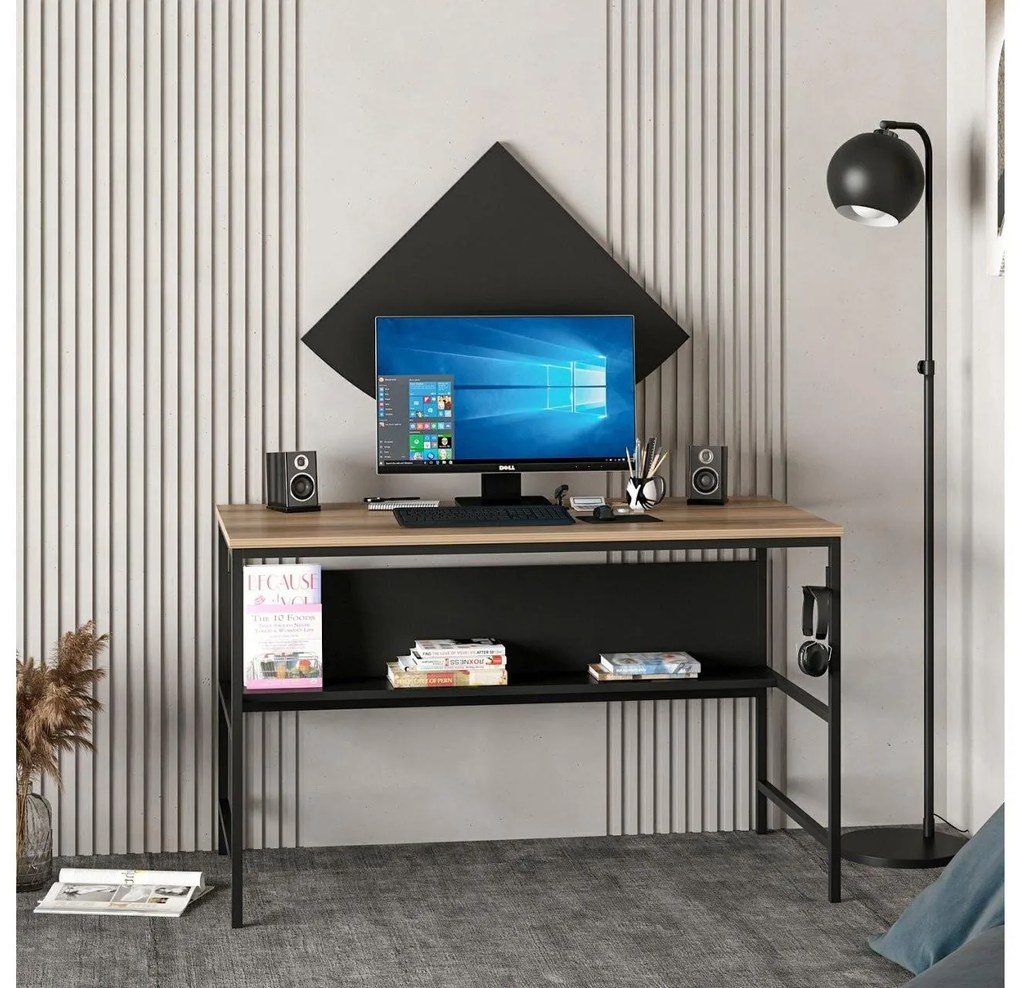 Masă PC Grana (Auriu + Negru). 1088791