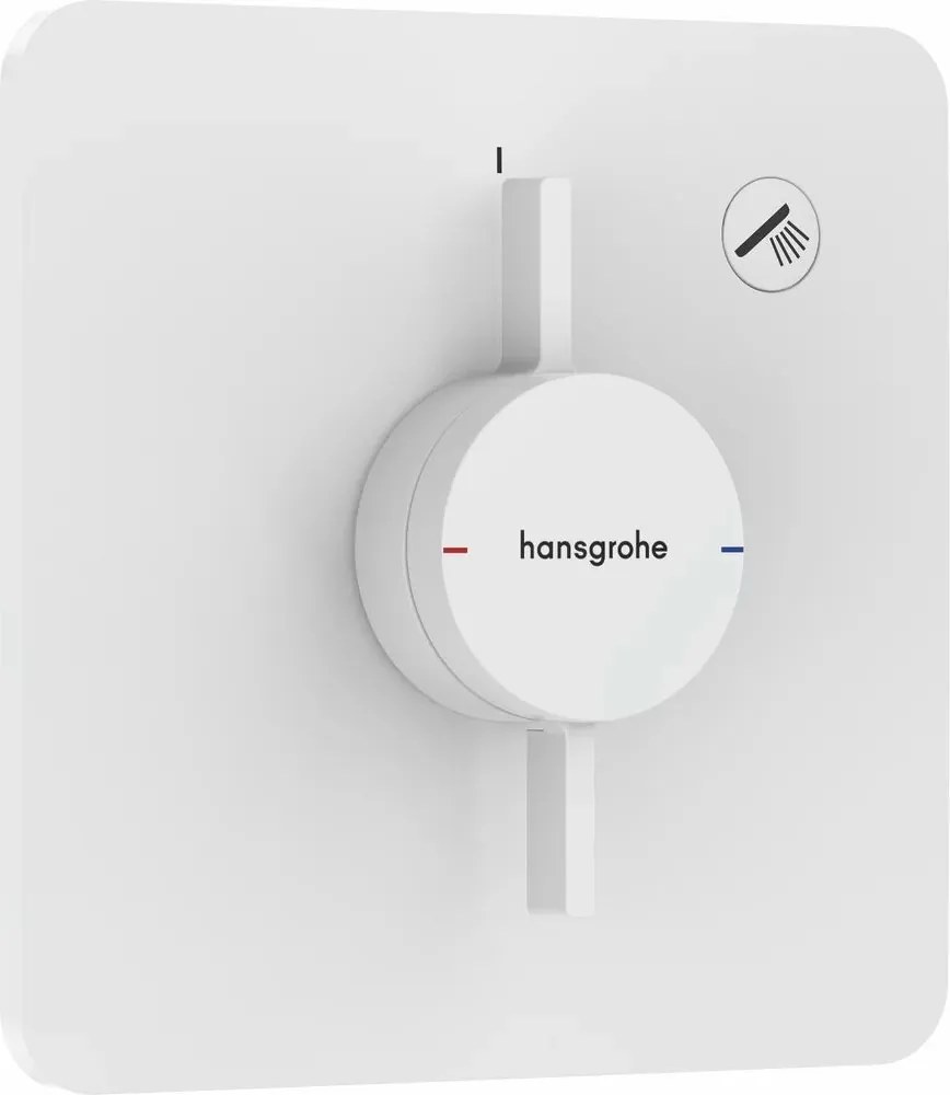 Baterie dus incastrata alb mat Hansgrohe DuoTurn Q 1 functie
