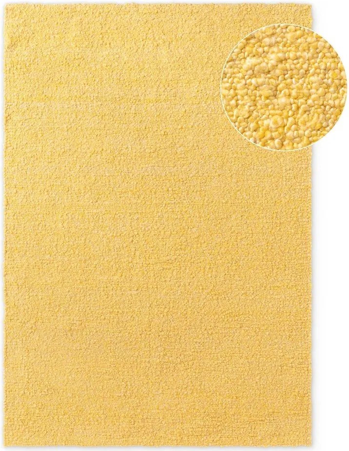 Covor galben țesut manual din material bouclé 200x290 cm Notting Hill Portobello – Ted Baker
