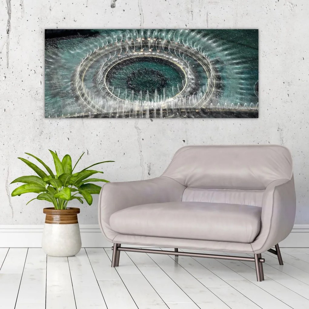 Tablou cu fântănă arteziană (120x50 cm)