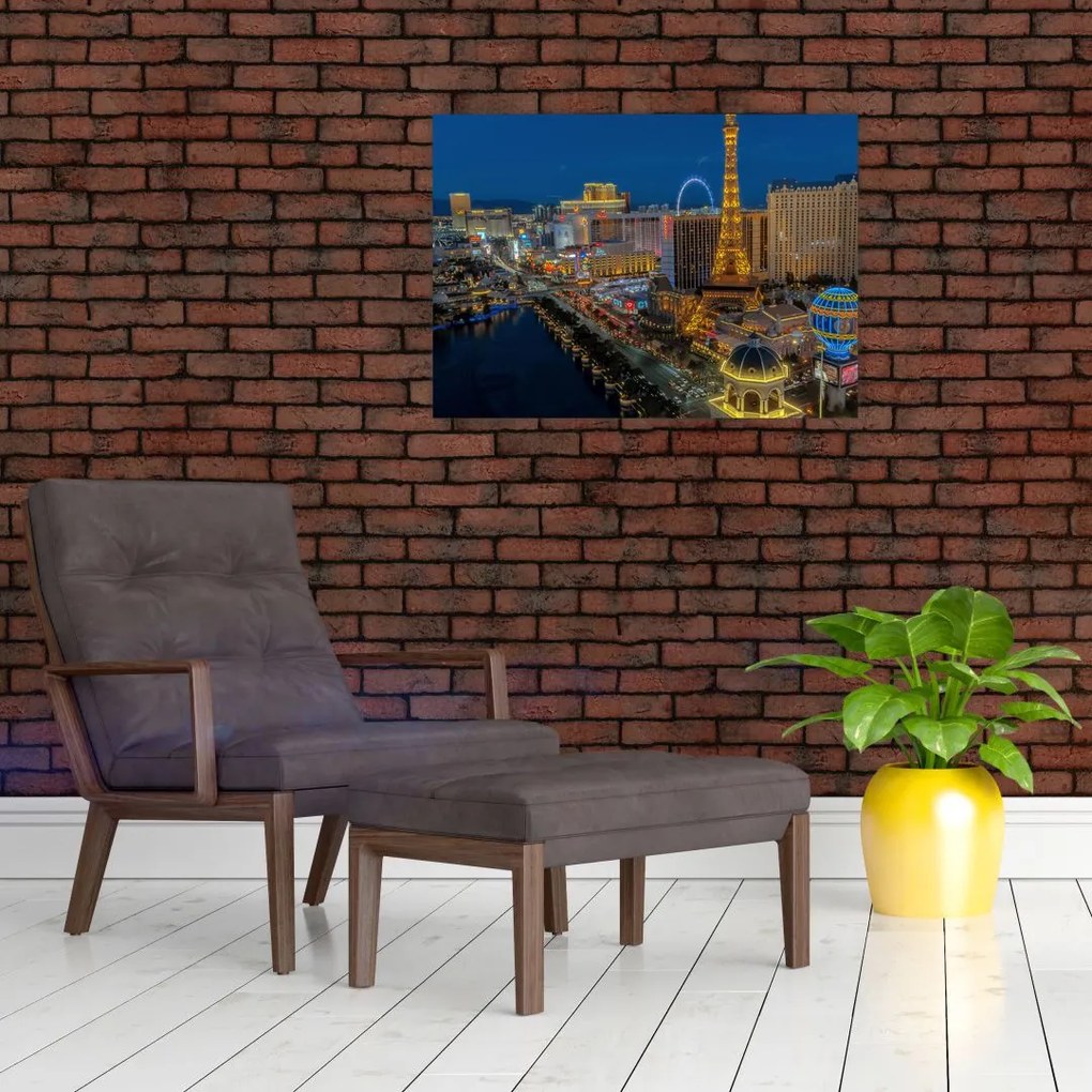 Tablou cu Las Vegas nocturn (70x50 cm)