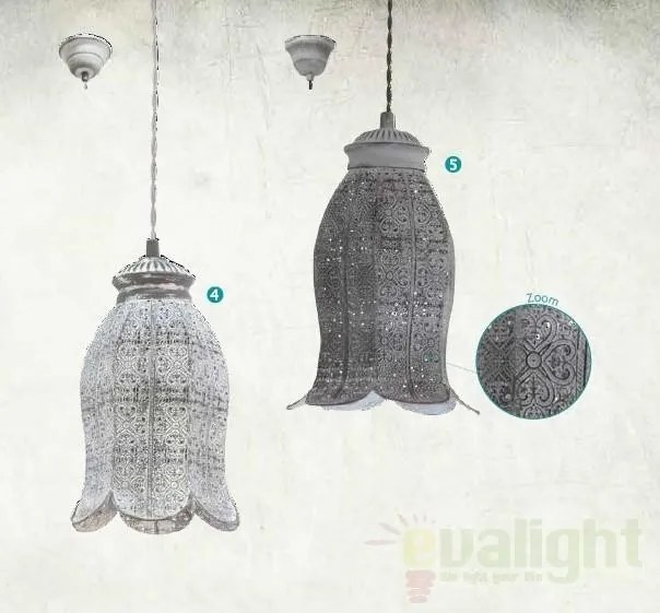Pendul design rustic diam.16,5cm, H-110cm, 49208 EL