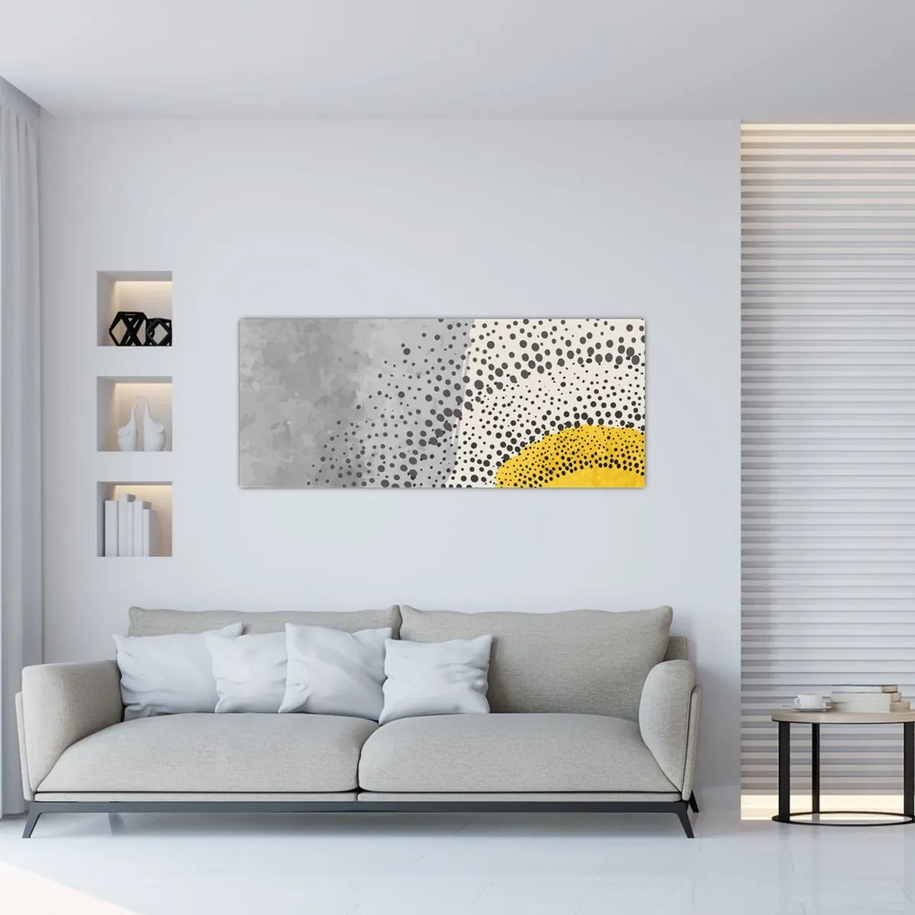 Tablou - pictură abstractă de plajă N⁰3 (120x50 cm)