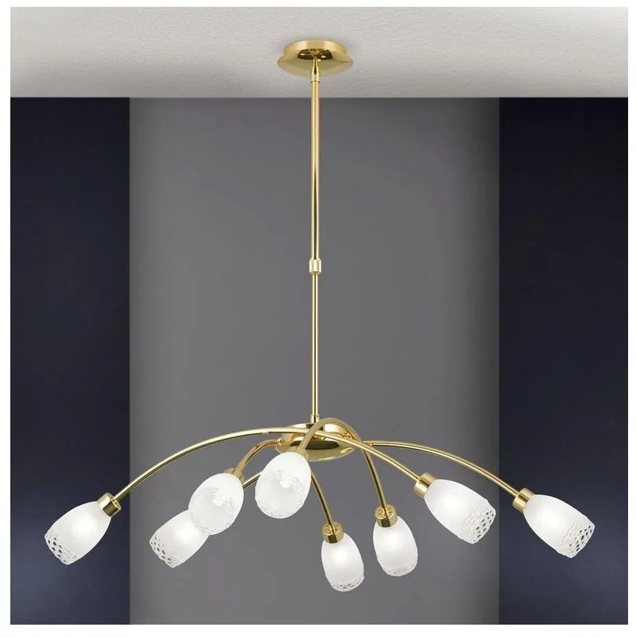 Orion - Lustră cu tijă CARLA 8xG9/28W/230V, aurie