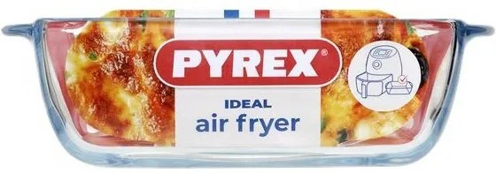 Pyrex Vas de copt pătrat Air Fryer 1 l, 20 x 17 x 6 cm, 1 l