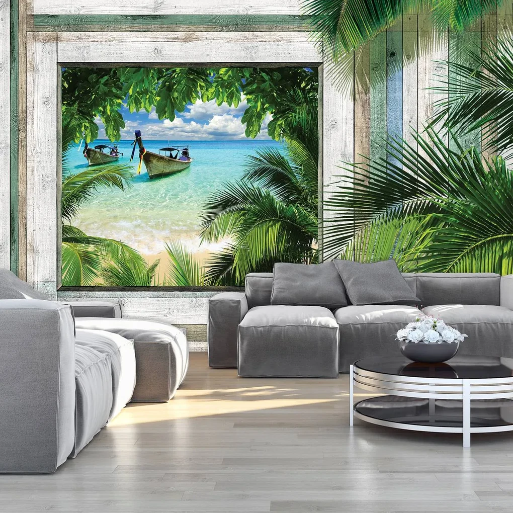 Fototapet - Plajă, mare, nisip (152,5x104 cm), în 8 de alte dimensiuni noi