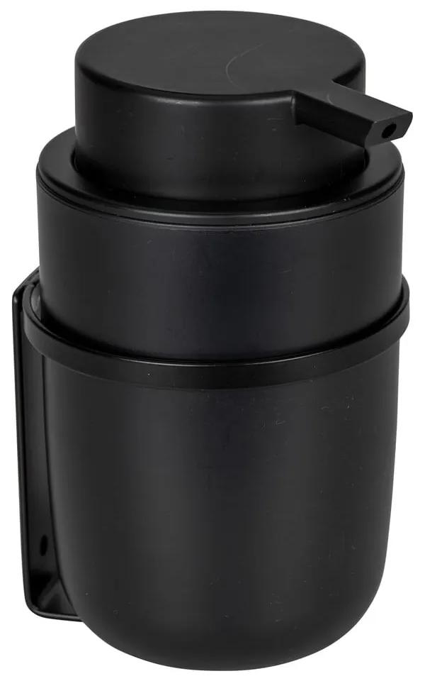 Dozator de săpun din plastic autoadeziv negru 0,25 l Carpino - Wenko