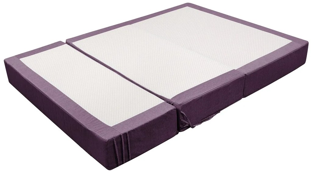 Canapea extensibila Urban Living Bedora 136x80x40 cm Purple/Stripes