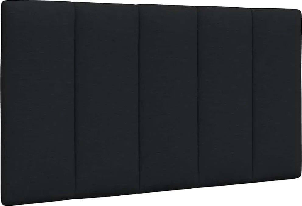vidaXL Pernă pentru tăblie de pat, Hanko, negru, 90 cm, material textil
