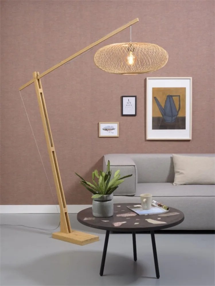 Lampadar eco din bambus Cango L natur, 60x25cm