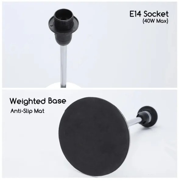 Lampă de masă Aigostar 1xE14/40W/230V negru