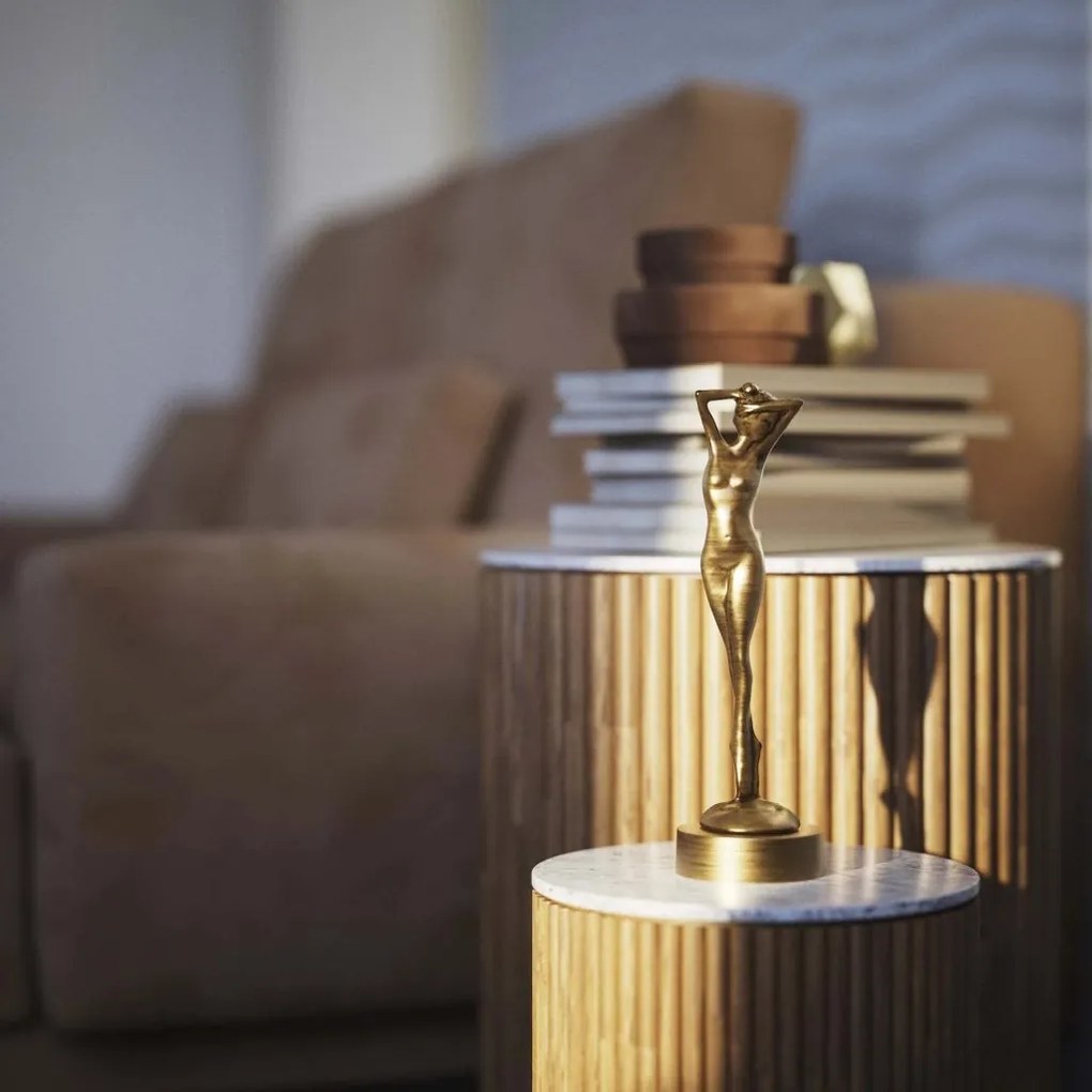 Statueta decorativa figura feminina din alama Donne