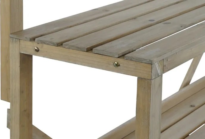 Etajeră din lemn, finisaj natur