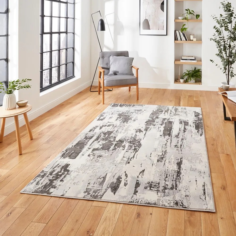 Covor gri deschis/crem 200x290 cm Apollo – Think Rugs