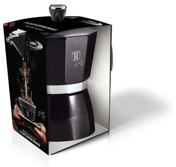 Expresor cafea pentru aragaz 6 cesti Carbon Pro Berlinger Haus BH 7215