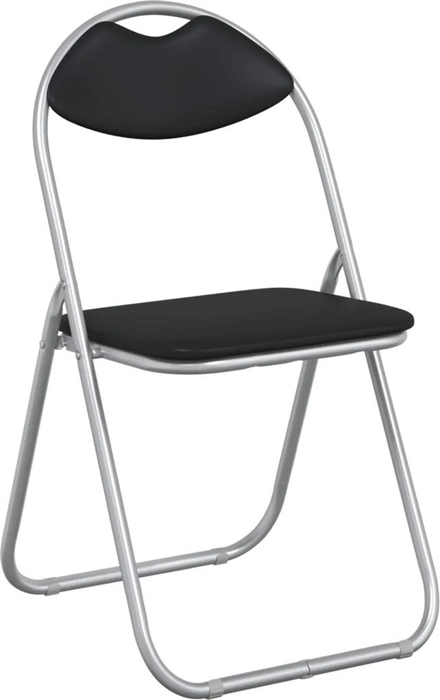 vidaXL Scaun pliant 8 pcs Negru și Gri 48 x 43,5 x 81 cm