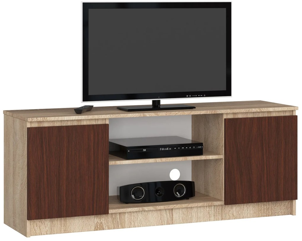 Măsuță TV Dariel (Stejar sonoma + wenge). 1069395