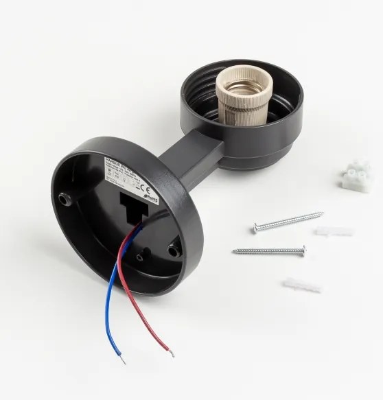 Brilagi Ven HARBOR - aplică de perete LED RGBW 1xE27/9W/230V IP33 antracit/alb