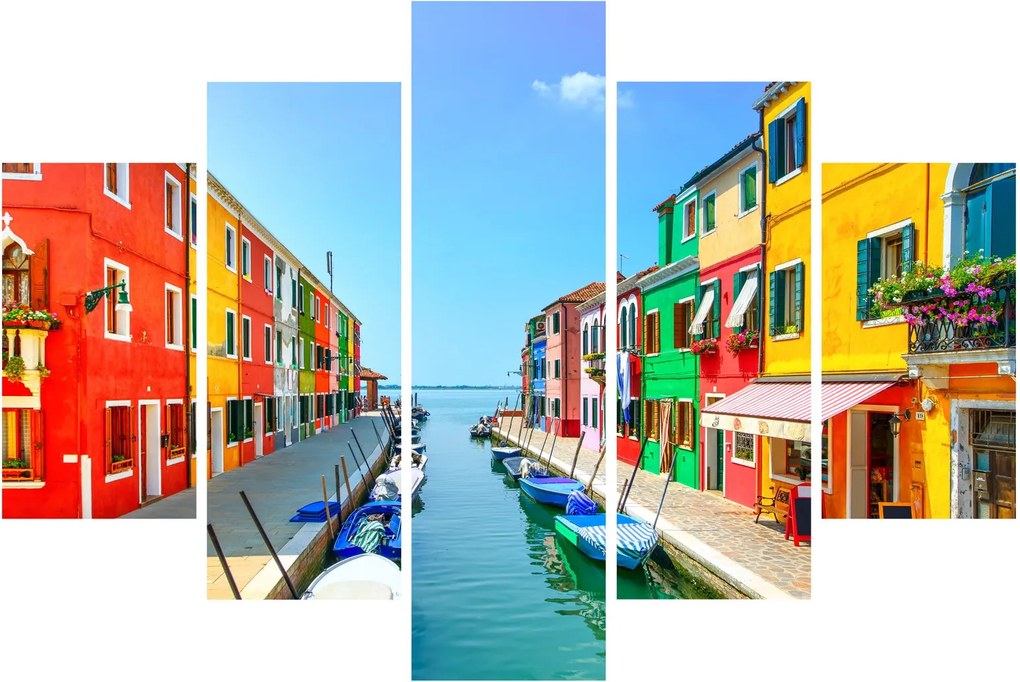 Tablou - Insula Burano, Veneția, Italia (150x105 cm)