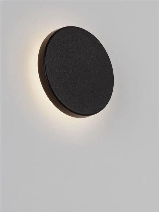 Aplica lumina ambientala pentru fatade IP65 ELLUX negru 10cm