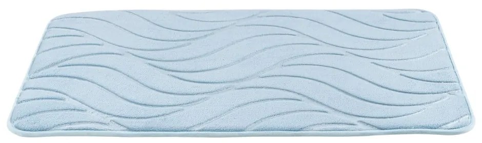 Covoraș de baie albastru deschis din spumă cu memorie 50x80 cm Tropic – Wenko