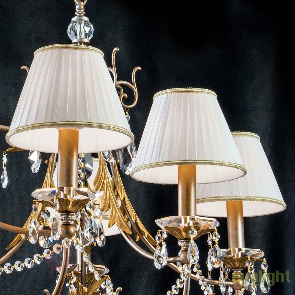 Candelabru LUX super elegant cu 12 brate Miramare LU 2406/8+4 silver-goldOR