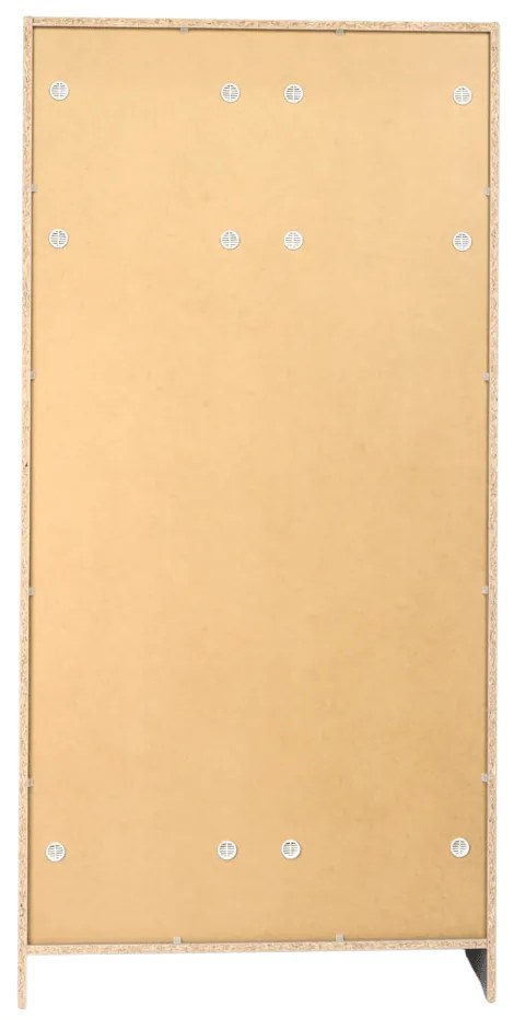 Dulap din lemn Visio LUX, 90 x 45 x 185 cm, încuietoare cu cilindru, gri