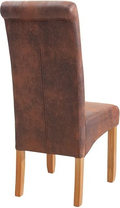 Set de 2 scaune design clasic Valentino whisky-maroniu A-37292 VC