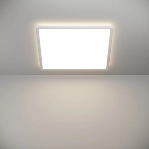 Plafonieră LED dimabilă de exterior Eglo 901462 ROVITO-R 17W/230V 50x50 cm IP44 alb + telecomandă