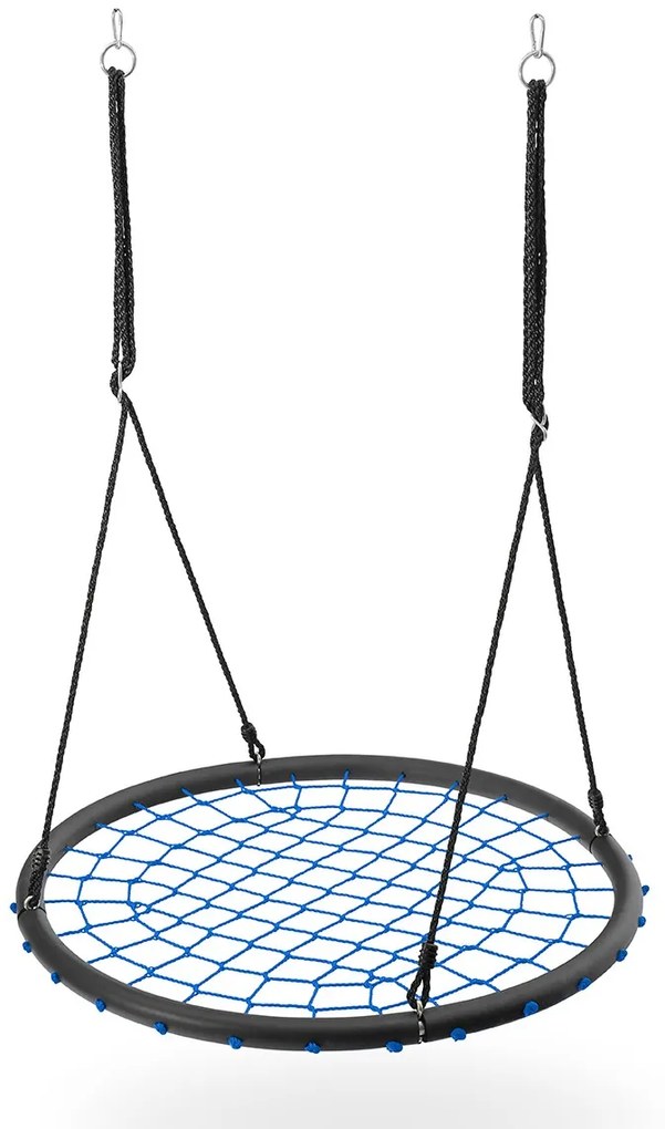 Leagan rotund tip plasa,Albastru Negru