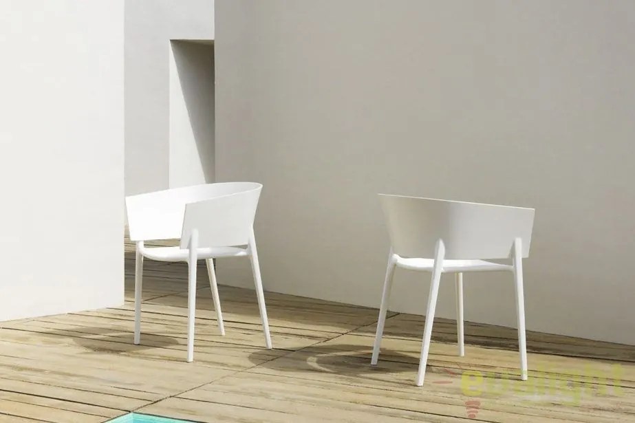 Set de 4 Scaune moderne cu brate de exterior / interior design premium AFRICA 65005 Vondom