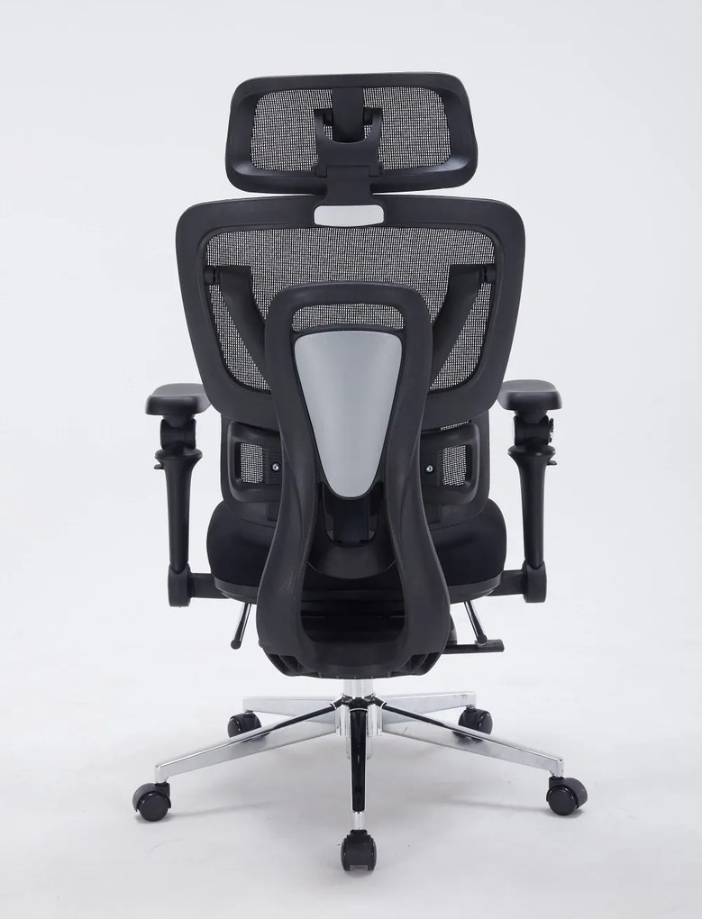 AERONIX SG630 FOAM SEAT Black – Scaun ergonomic premium FOAM SEAT, Cotiere 7D, Suport Lombar Dublu, Șezut Translație, Mecanism multifunctional inclinare/blocare, Suport pentru picioare