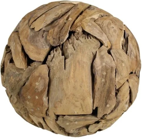 Decorațiune din lemn de tec HSM Collection Biag, ⌀ 40 cm