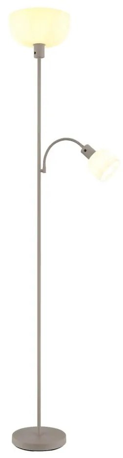 Lampă de podea HINTON Globo 59947S 1xE27/40W/230V + 1xE14/25W