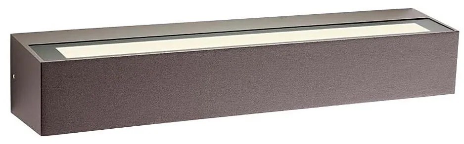 Redo 90261 - Aplica LED de exterior AROOS, 21W/230V, 3000K, IP65, maro