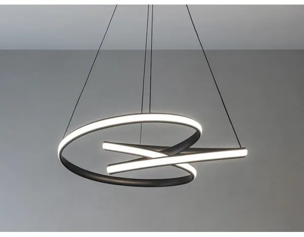 Lustră LED dimabilă pe cablu, 85W/230V, 3000-6500K, Ø 49 cm + telecomandă